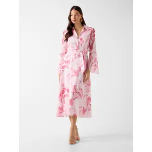 Women's belted long dress Guess Laila image-0