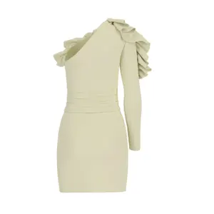 Short fitted dress for women Guess One Shoulder Zendaiah image-2