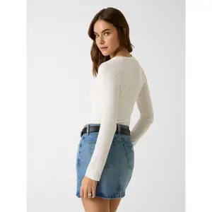Women's long sleeve T-shirt Guess Rib Embro image-3