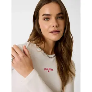 Women's long sleeve T-shirt Guess Rib Embro image-4