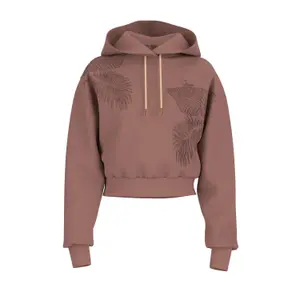Women's crop hoodie Guess Leaves image-0