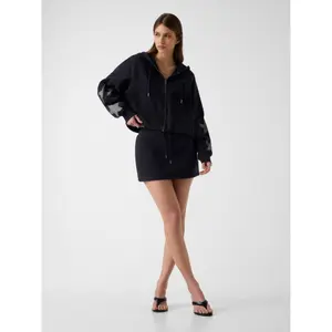 Women's crop hoodie Guess OS image-2