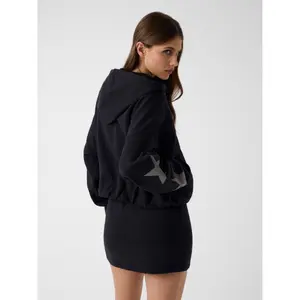 Women's crop hoodie Guess OS image-3