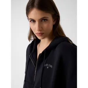 Women's crop hoodie Guess OS image-4
