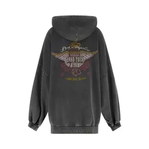Women's hooded sweatshirt Guess Road Tour Os image-1