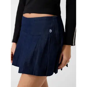 Plisserad jeanskjol dam Guess image-4