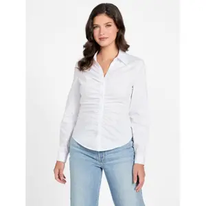 Camisa de popelina com pregas para mulher Guess Emily image-1