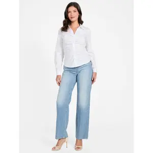 Camisa de popelina com pregas para mulher Guess Emily image-2