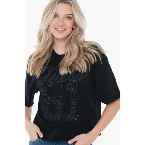 Dames-T-shirt Guess 81 Rhinestone New image-0