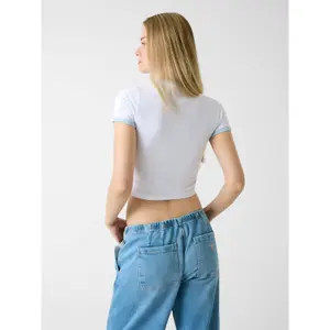 Printed short t-shirt for women Guess image-2