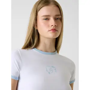 Printed short t-shirt for women Guess image-4