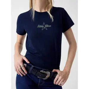 Women's rhinestone T-shirt Guess image-4
