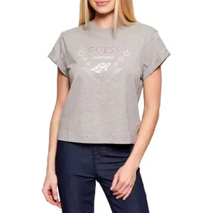 T-shirt με αστέρια για γυναίκες Guess CN image-0