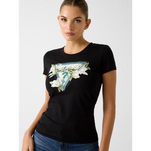 Women's T-shirt Guess CN Camelia Triangle image-1