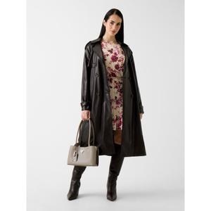 Cappotto lungo in similpelle donna Guess image-6