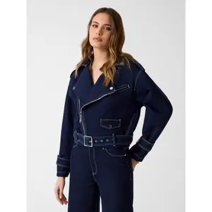 Women's denim jacket Guess Biker image-2