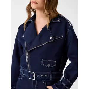 Women's denim jacket Guess Biker image-6