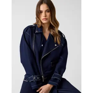 Women's denim jacket Guess Biker image-3