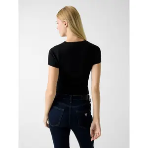 Women's short sleeve t-shirt with embroidered logo Guess image-2
