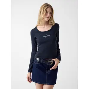 Women's ribbed T-shirt Guess image-1