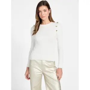 Buttoned sweater for women Guess Logo Vonn image-2