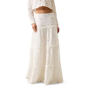 Women's skirt Guess Lenora Eyelet Maxi image-1