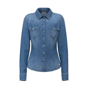 Camisa de ganga para mulher Guess Velvet