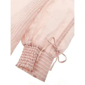 Women's long-sleeve organza shirt Guess Katia Striped image-1
