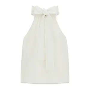 Womens High Neck Vest with Bow Tie Guess Ginevra image-4