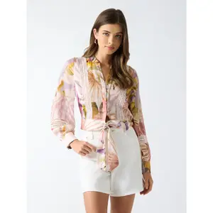 Long sleeve blouse for women Guess Zahara Top image-1