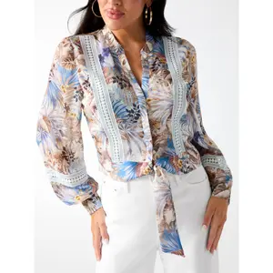 Long sleeve blouse for women Guess Zahara Top image-1