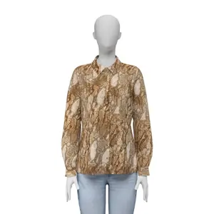 Camisa de manga comprida feminina Guess Clouis image-1