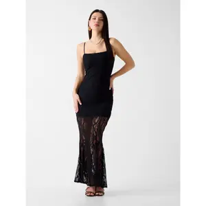 Robe lunga con spalline e pizzo donna Guess Evelyn image-1