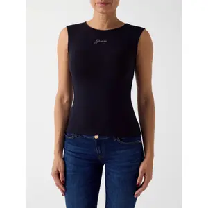 Women's round-neck tank top Guess Mini Logo image-2