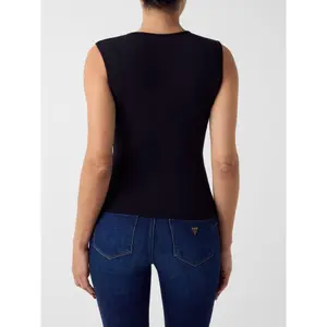 Women's round-neck tank top Guess Mini Logo image-4