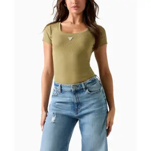 Women's Triangular T-Shirt Guess NK R4 image-1