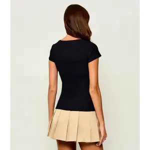 Women's Triangular T-Shirt Guess NK R4 image-1