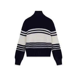 Women’s half zip striped sweater Guess image-1