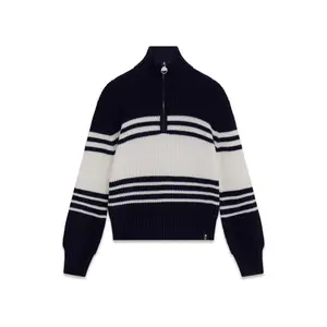 Women’s half zip striped sweater Guess image-0