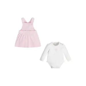Baby girl long sleeve bodysuit + corduroy skirt set Guess image-0