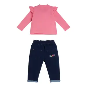 Baby girl t-shirt and jeans set Guess image-1