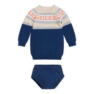 Baby girl midi dress + cashmere blended panties set Guess image-0