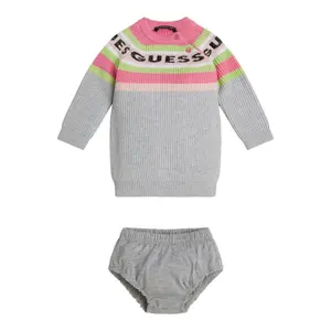 Baby girl midi dress + cashmere blended panties set Guess image-0