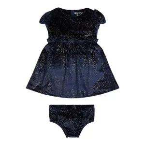 Velvet dress + baby girl panties set Guess image-0