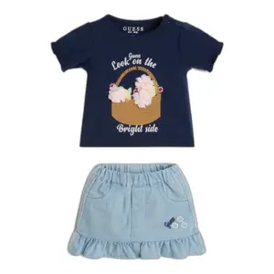 Baby girl t-shirt+shorts set Guess image-0
