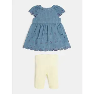 Baby girl t-shirt+shorts set Guess image-1