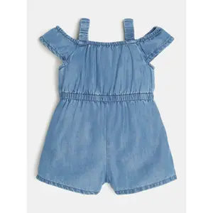 Baby girl denim romper Guess image-1