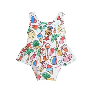 Baby girl 1-piece swimsuit Guess image-0