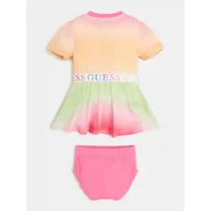 Baby girl jersey dress + panties set Guess image-1