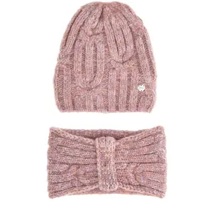 Girls' bonnet + neck warmer set Guess image-0